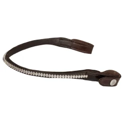 Acavallo Browband Calfskin & Oval Crystals