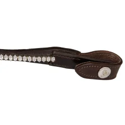 Acavallo Browband Calfskin & Oval Crystals