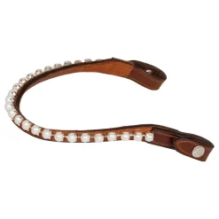 Acavallo Browband Calfskin & Oval Crystals