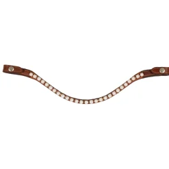Acavallo Browband Calfskin & Oval Crystals