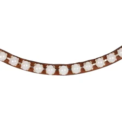 Acavallo Browband Calfskin & Oval Crystals
