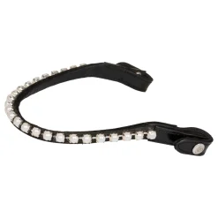 Acavallo Browband Calfskin & Oval Crystals
