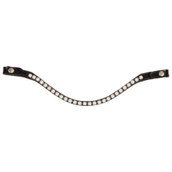 Acavallo Browband Calfskin & Oval Crystals