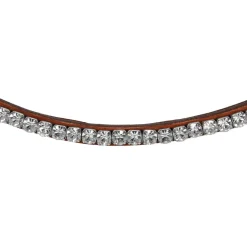 Acavallo Browband Calfskin & Round Crystals