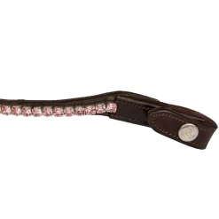 Acavallo Browband Calfskin & Round Crystals