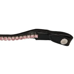 Acavallo Browband Calfskin & Round Crystals