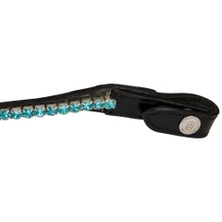 Acavallo Browband Calfskin & Round Crystals