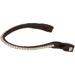 Acavallo Browband Calfskin & Round Crystals