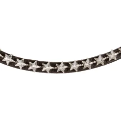Acavallo Browband Calfskin & Starry Crystals
