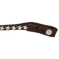 Acavallo Browband Calfskin & Starry Crystals