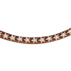Acavallo Browband Calfskin & Starry Crystals