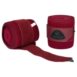 Acavallo Elasticated Exercise Bandages Fleece
