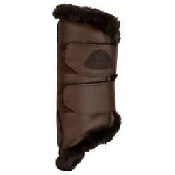 Acavallo Front Brushing Boots Eco-Leather & Faux Sheepskin