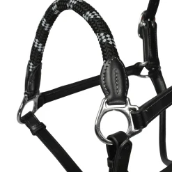 Acavallo Halter Anatomical Leather Rope Noseband