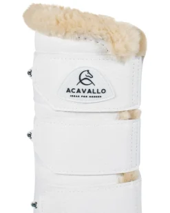 Acavallo Hind Brushing Boots Faux Leather & Faux Sheepskin