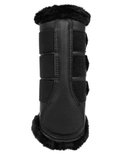 Acavallo Hind Brushing Boots Faux Leather & Faux Sheepskin