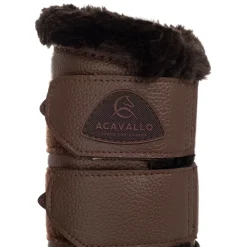 Acavallo Hind Brushing Boots Faux Leather & Faux Sheepskin