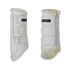 Acavallo Hind Brushing Boots Faux Sheepskin & Triple Hook-And-Loop Closure