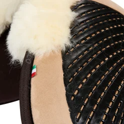 Acavallo Pad Mf-S Jccs-S Cw-Cs Suede Cut-Out Sheepskin Gel Grip Flat