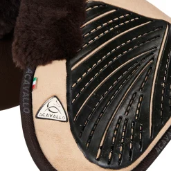 Acavallo Pad Mf-S Jccs-S Cw-Cs Suede Cut-Out Sheepskin Gel Grip Flat