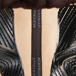 Acavallo Pad Mf-S Jccs-S Cw-Cs Suede Cut-Out Sheepskin Gel Grip Flat