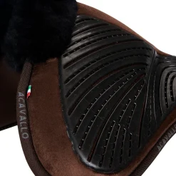 Acavallo Pad Mf-S Jccs-S Cw-Cs Suede Cut-Out Sheepskin Gel Grip Flat