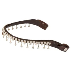 Acavallo Queen Browband Calfskin & Crystals