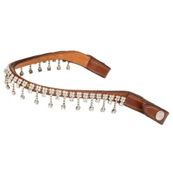 Acavallo Queen Browband Calfskin & Crystals