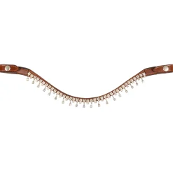 Acavallo Queen Browband Calfskin & Crystals