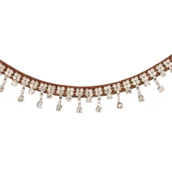 Acavallo Queen Browband Calfskin & Crystals