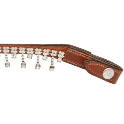Acavallo Queen Browband Calfskin & Crystals