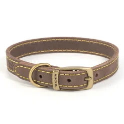 Ancol Timberwolf Leather Collar