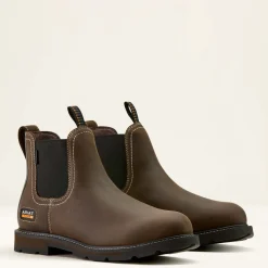 Ariat Men's Groundbreaker Chelsea Waterproof Soft Toe Work Boot