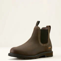 Ariat Men's Groundbreaker Chelsea Waterproof Soft Toe Work Boot