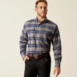 Ariat Men's Rebar Flannel DuraStretch Long Sleeve Work Shirt