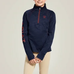 Ariat Youth TEK Team 1/2 Zip Sweatshirt - Navy Heather