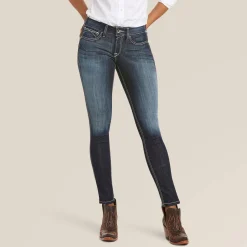 Ariat Women's REAL Mid Rise Stretch Outseam Ella Skinny Jean