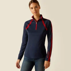 Ariat Women's Sunstopper 3.0 1/4 Zip Baselayer