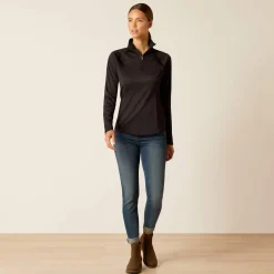 Ariat Women's Sunstopper 3.0 1/4 Zip Baselayer
