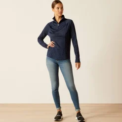 Ariat Women's Sunstopper 3.0 1/4 Zip Baselayer