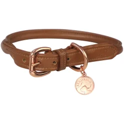 Benji & Flo Superior Rolled Leather Dog Collar