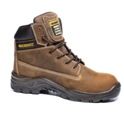 Buckbootz Lacerz Brown Waterproof S7S HRO FO LG WR Lace Safety Boot