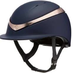Charles Owen Halo Navy/Rose Gold Riding Hat