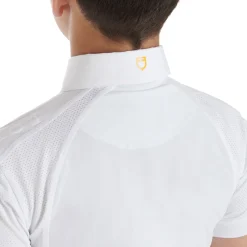 Equestro Boys' Slim Fit Competition Polo Shirt Four-Buttons