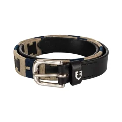Equestro English Belt With Contrasting Embroidery