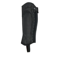 Equestro Kids' Soft Leather Gaiters With Elastic Band