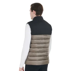 Equestro Men's Bi-Material Vest Silicone Patch
