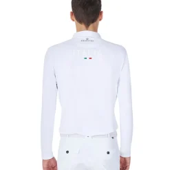 Equestro Men's Long-Sleeved Competition Polo Shirt Equestro X Fise