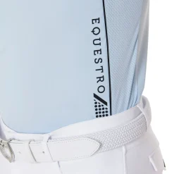 Equestro Men's Slim Fit Polo Shirt In Technical Fabric With Piping