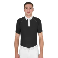 Equestro Men's Slim Fit Short Sleeve Competition Polo Shirt